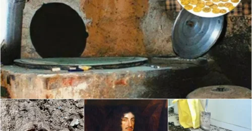 Renovating a dilapidated kitchen floor: Lucky couple found a cup filled with rare GOLD coins up to 400 years old dating back to the time of King James