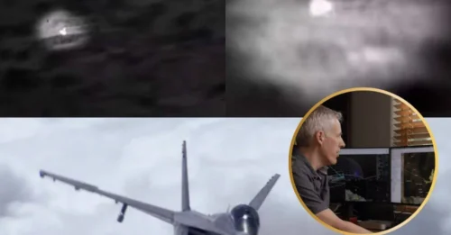 Captured by FLIR, the eerie UFO floats like a rubber duck in the sky—classified footage not meant to see the light of day.