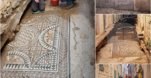Luxury Roman urban villa dating from the 2nd century AD revealed under a stormwater canal in Hvar island’s Old Town