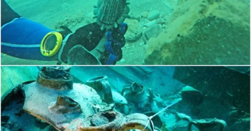 Ancient 1600-Year-Old Roman Merchant Ship Cargo Unearthed in Caesarea