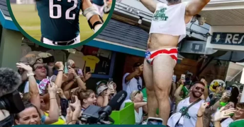 Did Jason Kelce Just Lose His Shorts? His Bold Patriotic Statement Leaves Everyone Speechless!