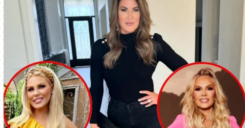 Emily Simpson reveals Gretchen Rossi is genuinely afraid of Tamra, spills on the biggest feud on RHOC, and whether she misses Alexis – Plus, an update on baby Luke!