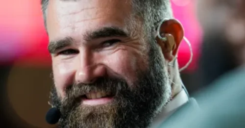 Jason Kelce has a surprising reaction as John Kruk mocks his legendary swimsuit – fans go wild!