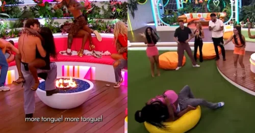 The steamy group lip-lock scene burns the eyes: Cierra boldly takes on the chest-licking dare, while Huda straddling her boyfriend sends social media into a frenzy!