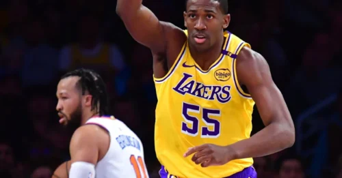 Lakers Make Ruthless Move - cut 25-year-old veteran averaging 2.6 points and 61.9% shooting to clear roster space for new player.