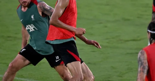 Liverpool's €90M  mega-signing proves he's a BEAST on day one – teammate's face SWELLS after brutal collision!