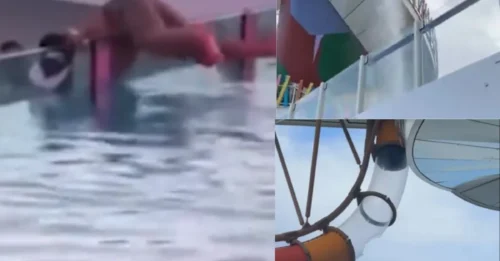Diapositiva de terror: Un pasajero de crucero quedó 