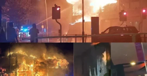 Incendio de Clacton: Residentes evacuados mientras los bomberos combaten un gran incendio en Essex