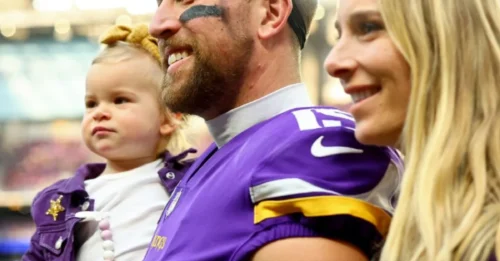 Vikings' Unforgettable Night: Adam Thielen, Wife & Kids Celebrate Vikings Comeback with Four Emotional Words