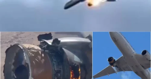 Momento de terror: el motor de un avión expulsa llamas segundos después del despegue