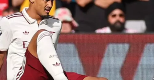 Arsenal Devastated: William Saliba's Season Over After Shocking Injury Blow Against Liverpool.