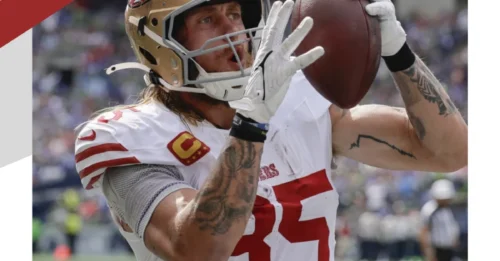 49ers Crisis: Star TE George Kittle Suffers Devastating Hamstring Blow vs. Seahawks, Season Now Hangs in Balance Ahead of MRI.