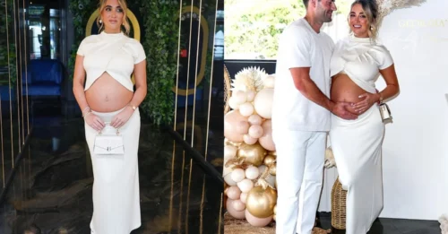 Georgia Harrison Debuts Baby Bump in Style at Epic Essex Bash – And Her Love Island Squad Was There!