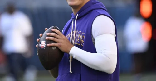 BEHIND-THE-SCENES DRAMA: Fiancée Katya's Rare Comment on Vikings QB's Victory Post Sparks Immediate Frenzy