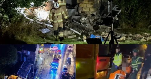 Se realiza una importante búsqueda de personas atrapadas entre los escombros tras una enorme explosión en una casa de Bradford con '25 camiones de bomberos desplegados'