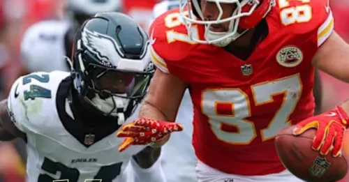 The NFL world is stunned: Travis Kelce angrily confronts Mahomes with a shocking five-word statement as Kansas City Chiefs struggle against Eagles.