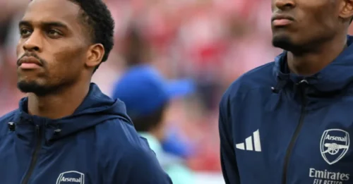 Arsenal stars send a decisive two-word message to Mosquera as the defender makes his UCL debut.