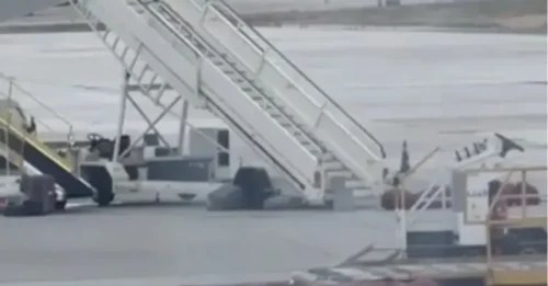 Filmaron a un trabajador del aeropuerto español lanzando bolsas desde un avión como si fuera un atleta olímpico, lo que generó indignación… pero ¿es todo lo que parece?