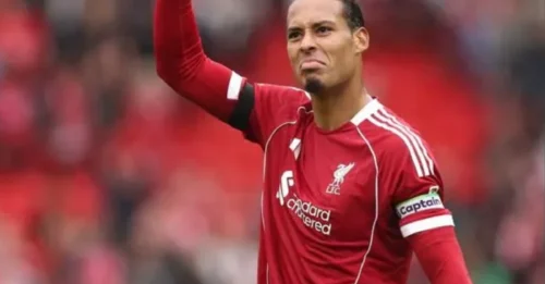 ANFIELD ERUPTS: Van Dijk's 