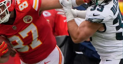 Kelce’s $14K Mistake: Chiefs Star Punished for Obscene Sideline Gesture in Eagles Rematch