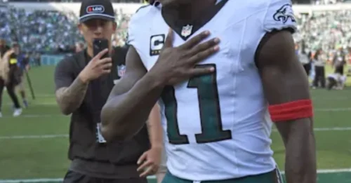 TROUBLE in Eagles! A.J. Brown’s Cryptic Social Media Message Sends Shockwaves Through Eagles Nation After Quiet Outing