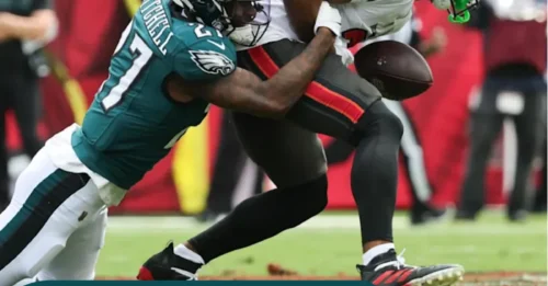 “All Love, No Fear”: Eagles CB Mitchell Explains Heated Clashes with Mayfield & Wirfs