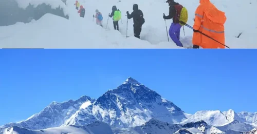 Cientos de personas quedan varadas en el Monte Everest tras una gran tormenta de nieve mientras los rescatistas se apresuran a salvar a los excursionistas.