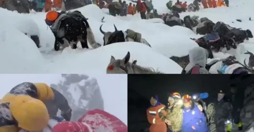 Ahora los rescatistas se ven afectados por una tormenta de nieve 