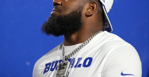 BLUNT DECLARATION: Ed Oliver just sent the Falcons a NSFW message Bills fans will love