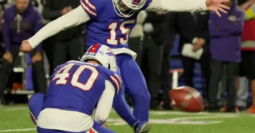THE STUNNING REALITY: Buffalo's  $20 Million Pricey Kicker Finds Himself on the Bench, a Casualty of Matt Prater's Unrelenting Leg.