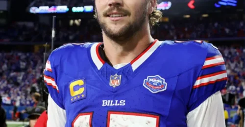 Bills quarterback Josh Allen sends a 4-WORD EMOTIONAL message after the 24-14 loss to the Atlanta Falcons in the Monday Night Football game.