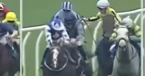 Jockey sacrifica toda posibilidad de ganar para salvar a su rival con un acto 'increíble' de deportividad