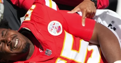 CHIEFS' WORST NIGHTMARE: Chiefs' standout rookie's season OFFICIALLY OVER after a controversial play in 31-0 victory over Raiders