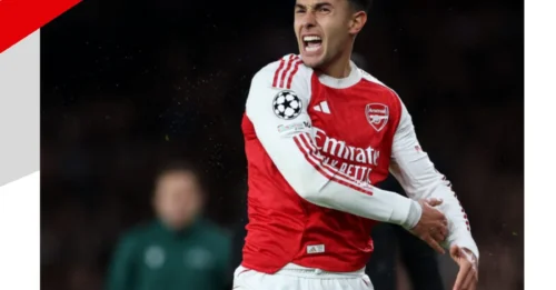 Arsenal star suspended for next Champions League game after questionable booking