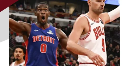 Nikola Vučević's DOMINANCE was the KEY factor in helping the Chicago Bulls overcome the Detroit Pistons in a THRILLING opening night.