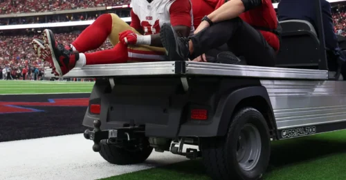 WARNING: Kyle Shanahan had surprising injury update on 49ers DL who was carted off vs. Texans