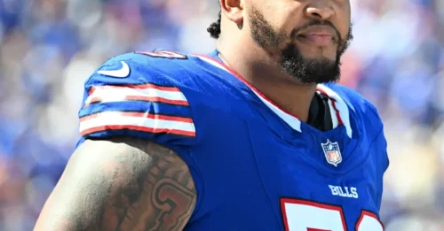 Controversial Claim: Bills' Lineman Dion Dawkins Fires 'Corny' Verbal Shot at Panthers Adversary After Contentious Week 8 Clash.
