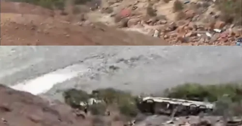 Al menos 37 muertos y 24 heridos en un horrible accidente de autobús después de que el autocar cayera 213 metros por un barranco en Perú