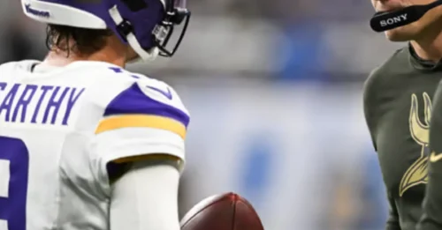 VIKINGS' PANIC BUTTON: After Devastating Bears Loss, The SHOCKING Decision to Bench McCarthy Is Now ON THE TABLE.