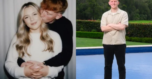 URGENT ANNOUNCEMENT: ANGRY GINGE IS OFF THE MARKET! And the new owner of this star's heart is a mystery blonde, revealed in a series of loved-up photos.