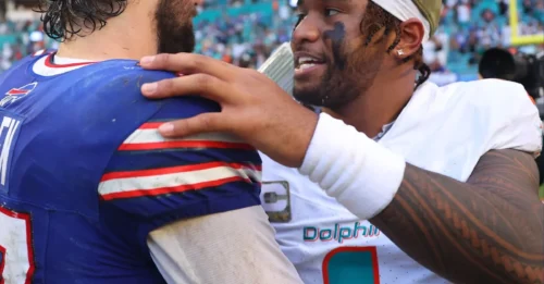 BOMBSHELL: Bills fans can only laugh uncontrollably about pinned landing spot for Tua Tagovailoa