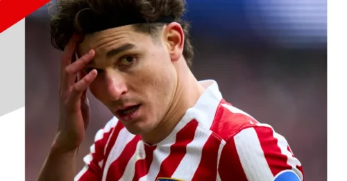 COMPLETE CHAOS! Andrea Berta faces a new Julian Alvarez problem at Arsenal after Barcelona register an interest