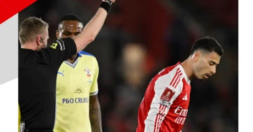 BREAKING IN LONDON: Arsenal's Gabriel Martinelli set to escape FA punishment after pushing referee