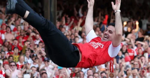 BOMBSHELL IN LONDON: Every word Mikel Arteta said on Arsenal lifting Premier League trophy after Crystal Palace win