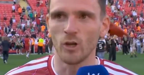 THE WAIT IS OVER: Andy Robertson's 'verbal agreement' for next move as he speaks out on Liverpool return
